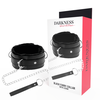 Darkness Bondage Darkness Comfort Collar with Leather Chain - Adjustable Padded Restraint