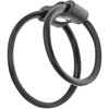 Darkness Bondage Darkness Set of Two Flexible Anatomical Support Rings Juodas