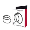 Darkness Bondage Darkness Set of Two Flexible Anatomical Support Rings Juodas