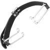Darkness Bondage Darkness Adjustable Juodas Gag Hook - Premium Leather Strap System
