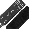 Darkness Bondage Darkness Adjustable Juodas Leather Handcuffs with Soft Lining
