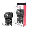 Darkness Bondage Darkness Adjustable Juodas Leather Handcuffs with Soft Lining