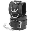Darkness Bondage Darkness Juodas Leather Adjustable Anklet and Wrist Restraints