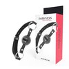 Darkness Bondage Darkness Adjustable Juodas Ball Gag with Leather Strap - One Size