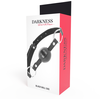 Darkness Bondage Darkness Adjustable Juodas Ball Gag with Leather Strap - One Size