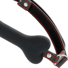 Darkness Bondage Darkness Juodas Bone Silicone Adjustable Gag Atsparus vandeniui 14.8 cm