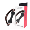 Darkness Bondage Darkness Juodas Bone Silicone Adjustable Gag Atsparus vandeniui 14.8 cm