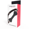 Darkness Bondage Darkness Juodas Bone Silicone Adjustable Gag Atsparus vandeniui 14.8 cm