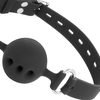 Darkness Bondage Darkness Juodas Adjustable Silicone Breathable Gag - Universal Fit