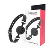Darkness Bondage Darkness Juodas Adjustable Silicone Breathable Gag - Universal Fit