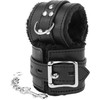 Darkness Bondage Darkness Juodas Lined Adjustable Restraint Cuffs Faux Leather