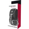 Darkness Bondage Darkness Adjustable Juodas Leather Handcuffs - Textured PU, Secure Buckle
