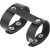 Darkness Bondage Darkness Adjustable Synthetic Leather Dual Intimate Ring Juodas