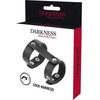 Darkness Bondage Darkness Adjustable Synthetic Leather Dual Intimate Ring Juodas