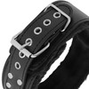 Darkness Bondage Darkness Lined Adjustable Collar with Titanium Chain Juodas