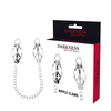 Darkness Bondage Darkness Adjustable Metal Clamp Set with Chain - Precision Control