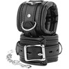 Darkness Bondage Darkness Padded Hand Restraints PU Leather Adjustable 20 cm Juodas