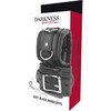 Darkness Bondage Darkness Padded Hand Restraints PU Leather Adjustable 20 cm Juodas