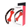 Darkness Bondage Darkness Raudona Bone Silicone Adjustable Gag - Atsparus vandeniui, 14.8 cm