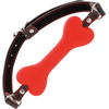 Darkness Bondage Darkness Raudona Bone Silicone Adjustable Gag - Atsparus vandeniui, 14.8 cm