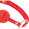 Darkness Bondage Darkness Raudona Breathable Gag Adjustable Leather Strap Universal Fit