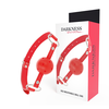 Darkness Bondage Darkness Raudona Breathable Gag Adjustable Leather Strap Universal Fit