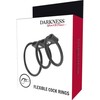 Darkness Bondage Darkness Set of 3 Flexible Rings - Adjustable TPR Intimate Support