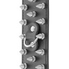 Darkness Bondage Darkness Skulls and Bones Adjustable Juodas Spiked Restraint Cuffs