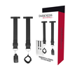 Darkness Bondage Darkness Adjustable Door Restraint System with Neoprene Cuffs Juodas