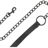 Darkness Juodas Leather Collar &amp; Handcuff Set with Adjustable Leash