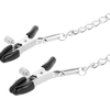 Darkness Sensations Darkness Adjustable Metal Chain Nipple Clamps - Nickel-Free, Unisex
