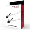 Darkness Sensations Darkness Adjustable Metal Chain Nipple Clamps - Nickel-Free, Unisex