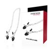 Darkness Sensations Darkness Adjustable Metal Chain Nipple Clamps - Nickel-Free, Unisex