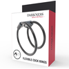 Darkness Sensations Darkness Adjustable Dual Ring System Leather &amp; Rubber Universal Fit