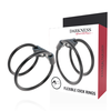 Darkness Sensations Darkness Adjustable Dual Ring System Leather &amp; Rubber Universal Fit
