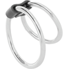 Darkness Sensations Darkness Double Metal Intimate Support Ring - Adjustable Dual Size 5/3.8 cm