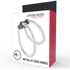Darkness Sensations Darkness Double Metal Intimate Support Ring - Adjustable Dual Size 5/3.8 cm