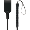Darkness Sensations Darkness Fetish Juodas Wide Whip 53cm - Durable PVC, Ergonomic Handle
