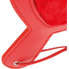 Darkness Sensations Darkness Fetish Paddle Raudona Spiked 19x15 cm - Durable Synthetic Material