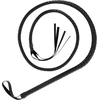 Darkness Sensations Darkness Bondage Whip 210 cm - Juodas, Ergonomic Handle, Premium Material