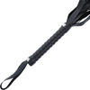Darkness Sensations Darkness Juodas Bondage Whip 51 cm - Elegant Faux Leather Priedas