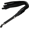 Darkness Sensations Darkness Juodas Bondage Whip 51 cm - Elegant Faux Leather Priedas