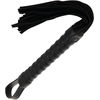 Darkness Sensations Darkness Bondage Whip Juodas - Leather Grip Handle, Precision Control