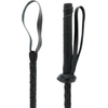 Darkness Sensations Darkness Leather Riding Crop 60cm - Precision Impact Tool, Juodas