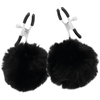 Darkness Sensations Darkness Adjustable Nipple Clamp Set with Decorative Pom Poms Juodas