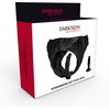 Darkness Sensations Darkness Intimate Set - PU Leather Panties with Interchangeable Attachments, One Size