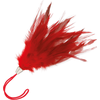 Darkness Sensations Darkness Raudona Sensory Feather Wand 20cm - Soft Touch, Ergonomic Handle