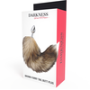 Darkness Sidabrinis Plug with Faux Fur Tail 8 cm - Stylish Intimate Priedas