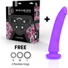 Deltaclub Delta Club Adjustable Harness System with Violetinė Silicone Attachment 17cm