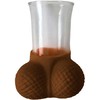 Diablo Picante Crystal Shot Glass with Decorative Mulato-Colored Accents
